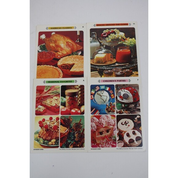 Vtg. 1971 Betty Crocker Recipe Card Library w 100's Retro Picture Card Recipes - Picture 2 of 7